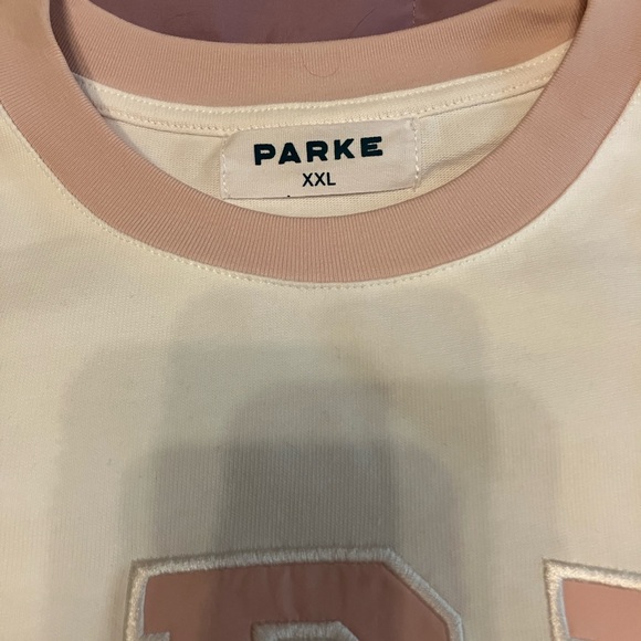 PARKE XXL Hometown Varsity Long Sleeve T Shirt (Rose) - Picture 3 of 7